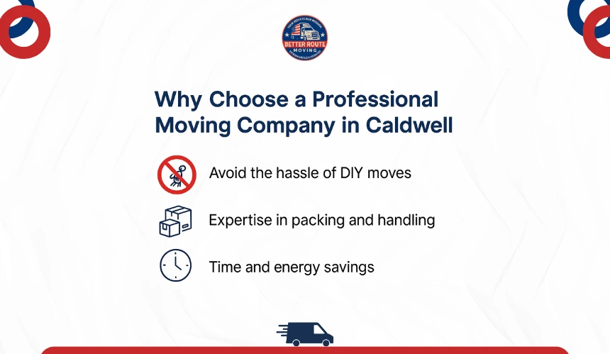 Professional movers arranging and securing furniture in a moving truck.